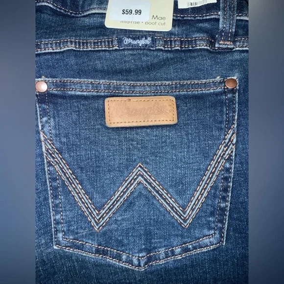 Wrangler Retro Mae Mid Rise Bootcut Jane jeans women’s sz 32 x 30 112359344 nwt - Picture 11 of 15